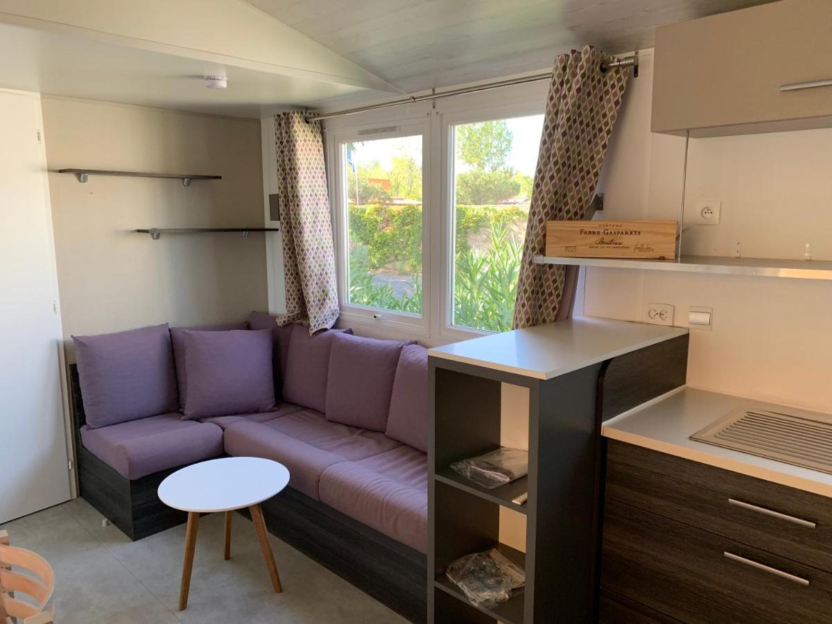 Mobilhome Vias Plage Dans Camping Buitenkant foto