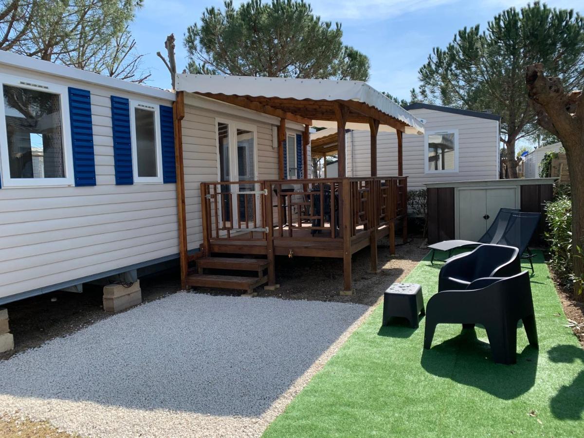 Mobilhome Vias Plage Dans Camping Buitenkant foto