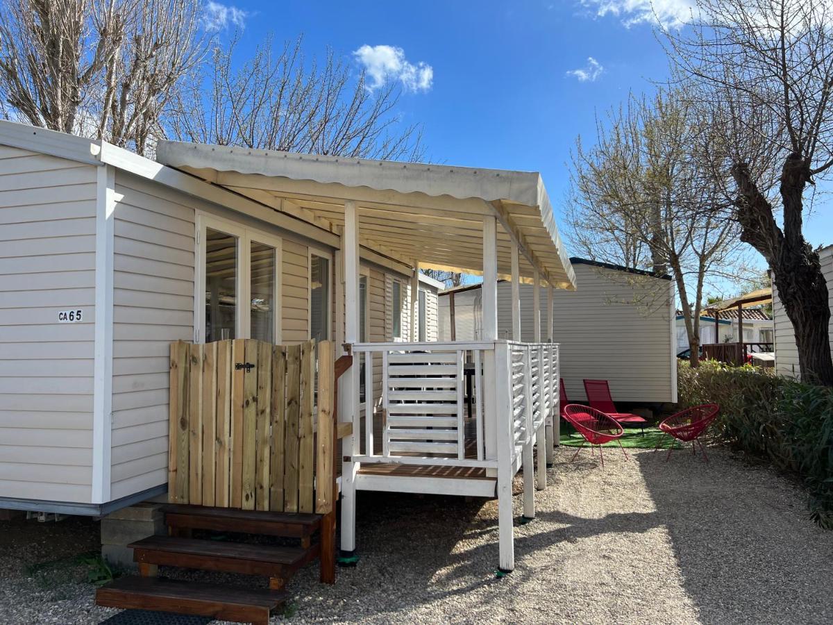 Mobilhome Vias Plage Dans Camping Buitenkant foto