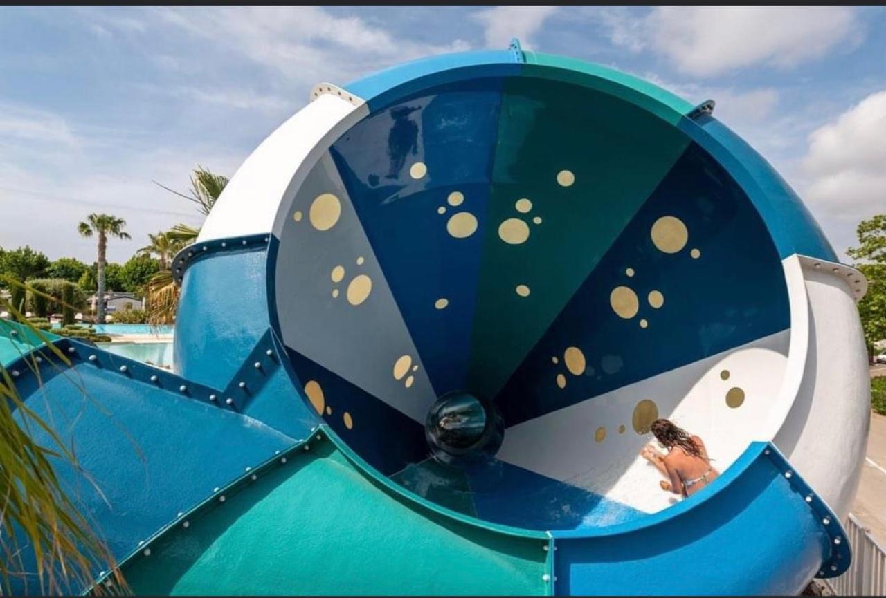 Mobilhome Vias Plage Dans Camping Buitenkant foto