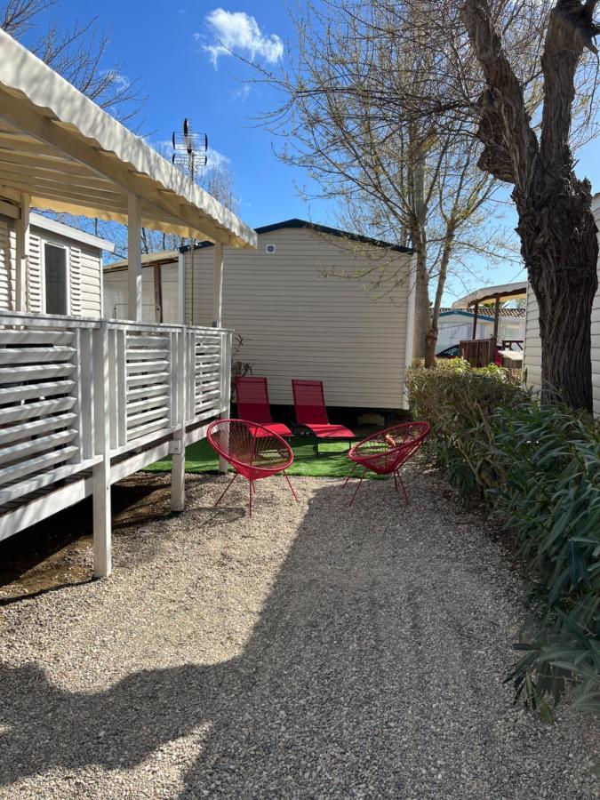 Mobilhome Vias Plage Dans Camping Buitenkant foto