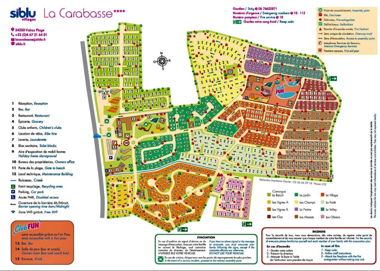 Mobilhome Vias Plage Dans Camping Buitenkant foto