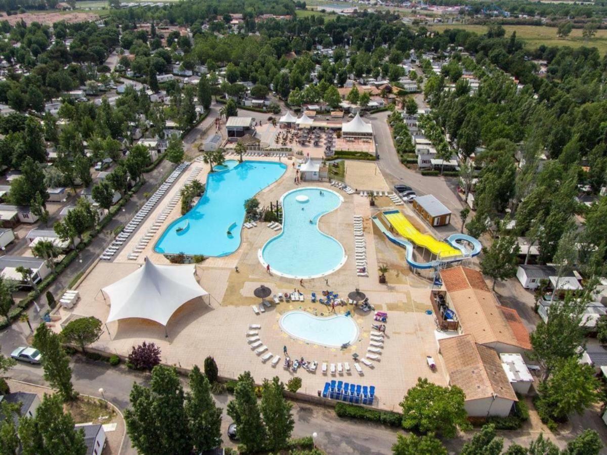 Mobilhome Vias Plage Dans Camping Buitenkant foto