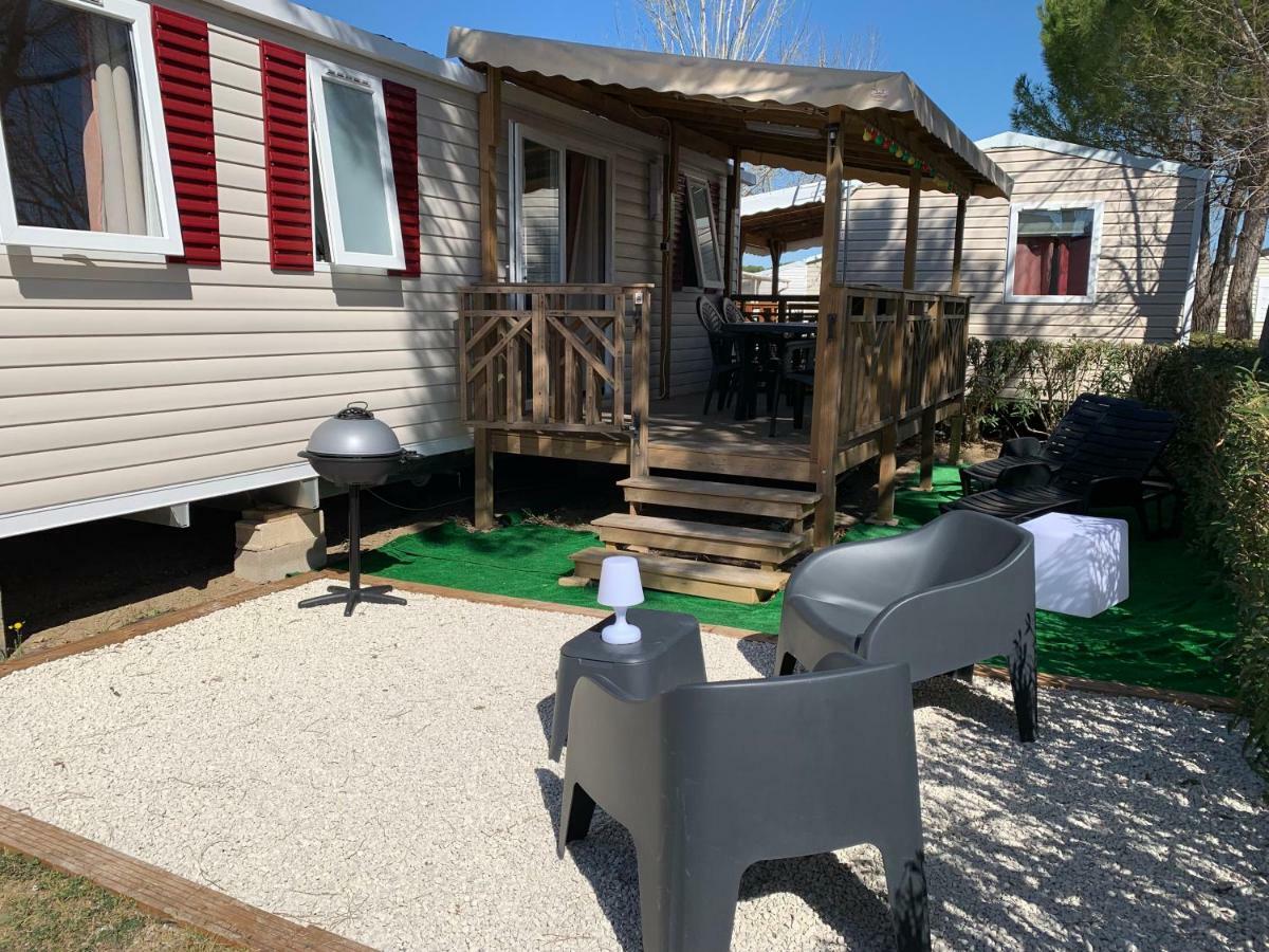Mobilhome Vias Plage Dans Camping Buitenkant foto